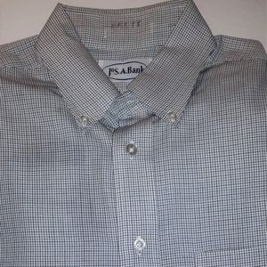 Jos. A Bank Striped Plaid Dress Shirt